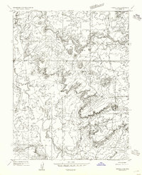 Tidwell 2 SE 1954 topographic map thumbnail