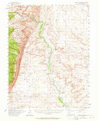 Tidwell Bottoms 1954 topographic map thumbnail