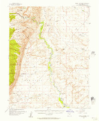 Tidwell Bottoms 1954 topographic map thumbnail