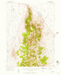 Timpie 1955 topographic map preview