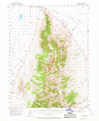 Timpie 1955 topographic map preview