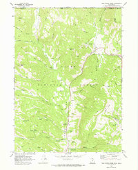 Tony Grove Creek 1969 topographic map thumbnail