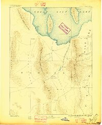 Tooele Valley 1885 topographic map thumbnail