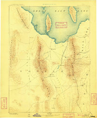 Tooele Valley 1885 topographic map thumbnail