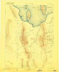 Tooele Valley 1885 topographic map thumbnail