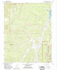 Tropic Reservoir 1966 topographic map thumbnail