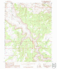 Trough Springs Canyon 1987 topographic map thumbnail