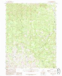 Turtle Canyon 1985 topographic map thumbnail