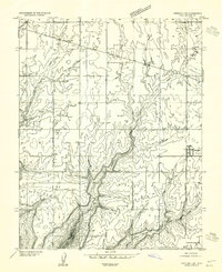 Verdure 1 SW 1955 topographic map thumbnail