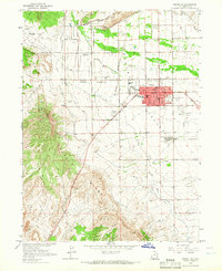 Vernal NE 1964 topographic map thumbnail