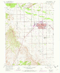 Vernal NE 1964 topographic map thumbnail