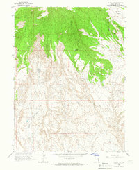 Vernal NW 1964 topographic map thumbnail