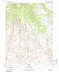 Vernal NW 1964 topographic map thumbnail