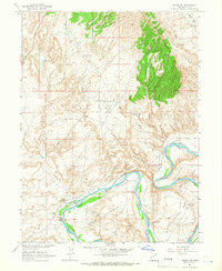 Vernal SE 1964 topographic map thumbnail