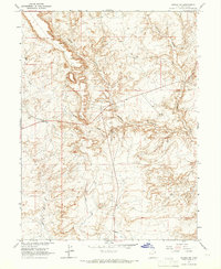 Vernal SW 1964 topographic map thumbnail