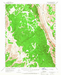 Wagon Box Mesa 1953 topographic map thumbnail