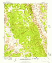 Wagon Box Mesa 1953 topographic map thumbnail
