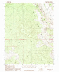 Wagon Box Mesa 1987 topographic map thumbnail