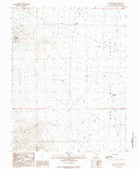Wallaces Peak 1989 topographic map thumbnail