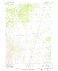 Warm Spring Hills 1971 topographic map thumbnail