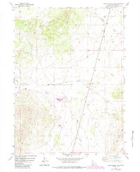 Warm Spring Hills 1971 topographic map thumbnail