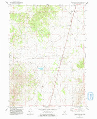 Warm Spring Hills 1991 topographic map thumbnail