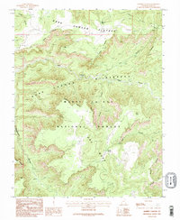 Warren Canyon 1985 topographic map thumbnail
