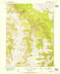 Warren Draw 1952 topographic map preview