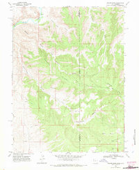 Weaver Ridge 1968 topographic map thumbnail