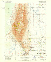 West Mountain 1950 topographic map thumbnail