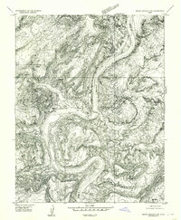 White Canyon 2 SW topographic map thumbnail