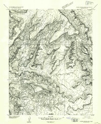 White Canyon 4 SW topographic map thumbnail