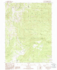 White Pine Peak 1986 topographic map thumbnail