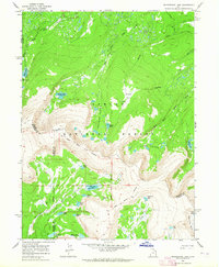 Whiterocks Lake 1963 topographic map thumbnail
