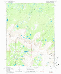 Whiterocks Lake 1963 topographic map thumbnail