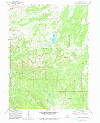 Whitney Reservoir 1972 topographic map thumbnail