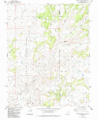 Wickiup Canyon 1985 topographic map thumbnail