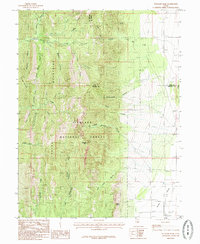 Williams Peak 1985 topographic map thumbnail