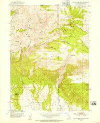 Willow Creek Butte 1952 topographic map thumbnail