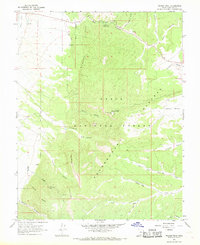 Wilson Peak 1966 topographic map thumbnail