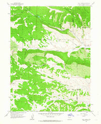 Wolf Creek 1962 topographic map thumbnail
