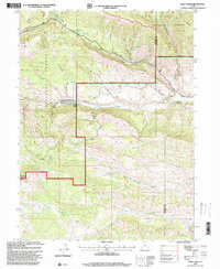 Wolf Creek 1996 topographic map thumbnail