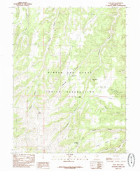 Wolf Flat 1985 topographic map thumbnail