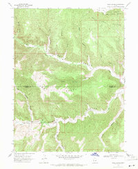 Wood Canyon 1968 topographic map thumbnail