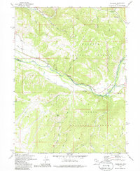 Woodland 1972 topographic map thumbnail