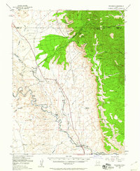 Woodside 1948 topographic map preview