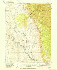 Woodside 1950 topographic map preview