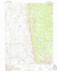 Woodside 1985 topographic map thumbnail