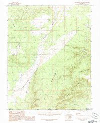Yellowjacket Canyon 1985 topographic map thumbnail