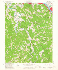 Alum Creek 1958 topographic map thumbnail